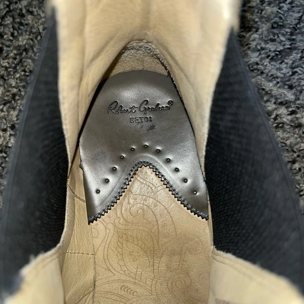 Robert graham suede grey Chelsea boots size 11 - Picture 7 of 8